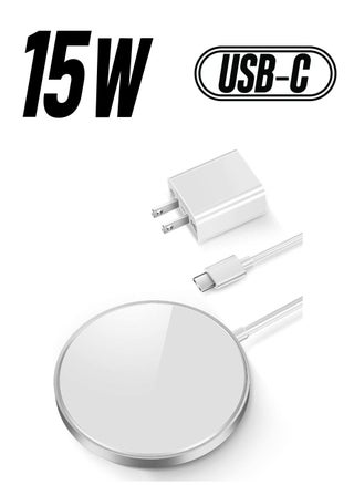 Magnetic Wireless Charger,15W Max Wireless Charging Pad with USB-C 20W PD Adapter, Compatible with MagSafe Charger for iPhone 14/14 Pro/14 Plus/14 Pro Max/iPhone 13/13 Mini/13Pro max,Silver - pzsku/Z73A41B17788EF4BA1FD6Z/45/1750772676/c6e4773c-6984-4a2e-b41f-5a05d205f422