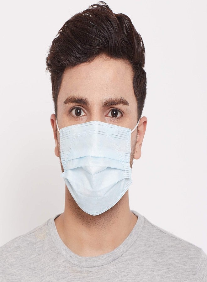 رومسونز كمامة رومسونز للاستخدام مرة واحدة، كمامة وجه ثلاثية الطبقات مع حلقات أذن مرنة (عبوة واحدة) 50 قطعة - Image 2