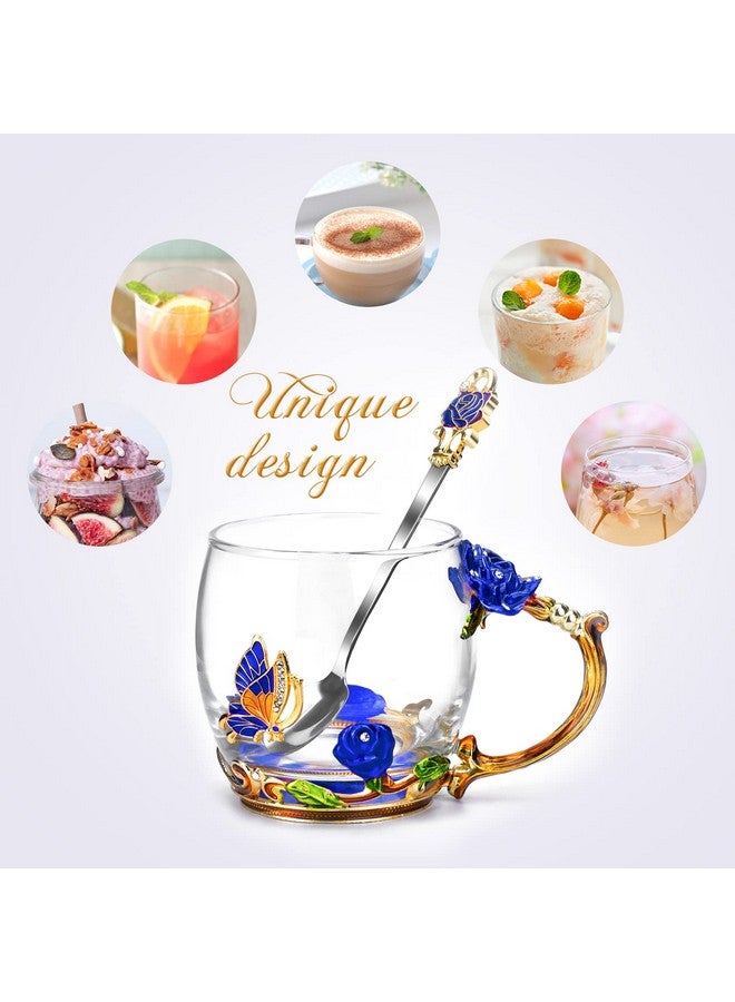 OEAGO Unique Gifts for Women Mom Coffee Mugs Gifts for Women Birthday Unique Blue Tea Cup Gifts for Women Who Have Everything Womens Gifts for Christmas - Image 5