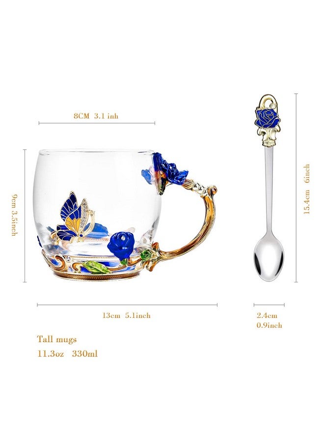 OEAGO Unique Gifts for Women Mom Coffee Mugs Gifts for Women Birthday Unique Blue Tea Cup Gifts for Women Who Have Everything Womens Gifts for Christmas - Image 2