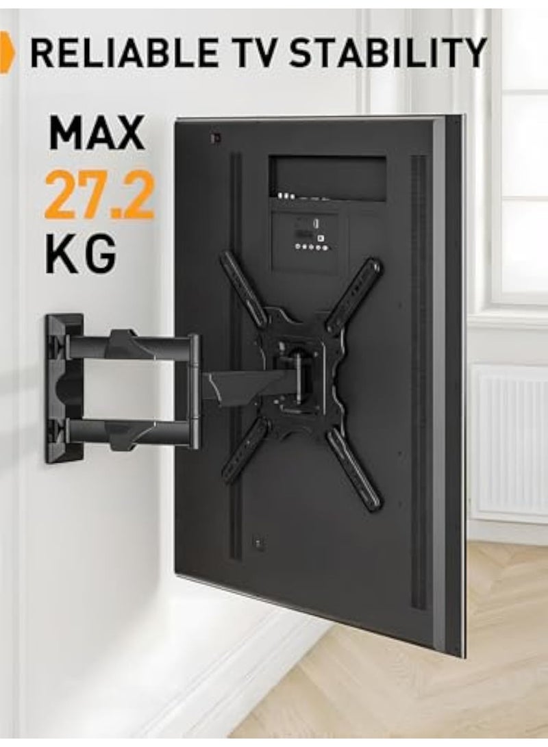 ACPLAY Full Motion TV Wall Mount for 32–65 Inch TVs, Tilt & Swivel Articulating Dual-Arm Bracket, Heavy-Duty TV Mount Fits VESA Up to 400×400mm, Supports Up to 27kg/60lbs - Image 3