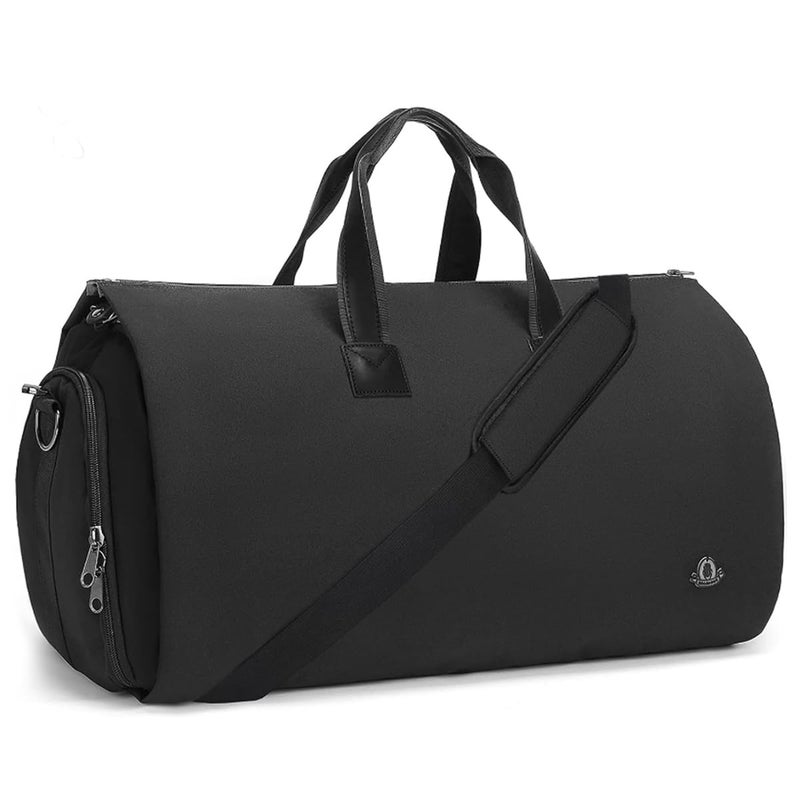 bug BUG Convertible Duffle Garment Bags for Travel Mens Suit with Shoes Compartment Black  - Image 1