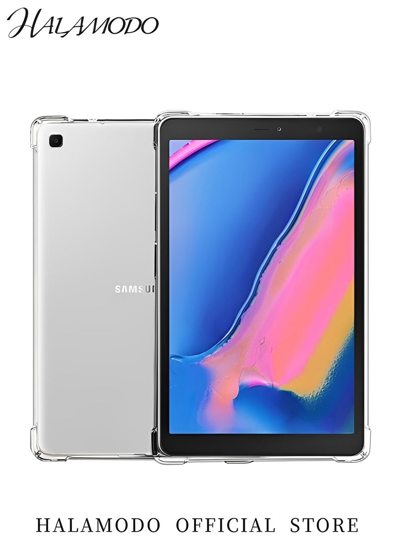 Generic - Tablet Protective Case Compatible with Samsung Galaxy Tab A 8.0 (2019) Ultra Slim TPU Soft Back Shell Transparent Cover Frosted Clear Tablet Case - Image 1