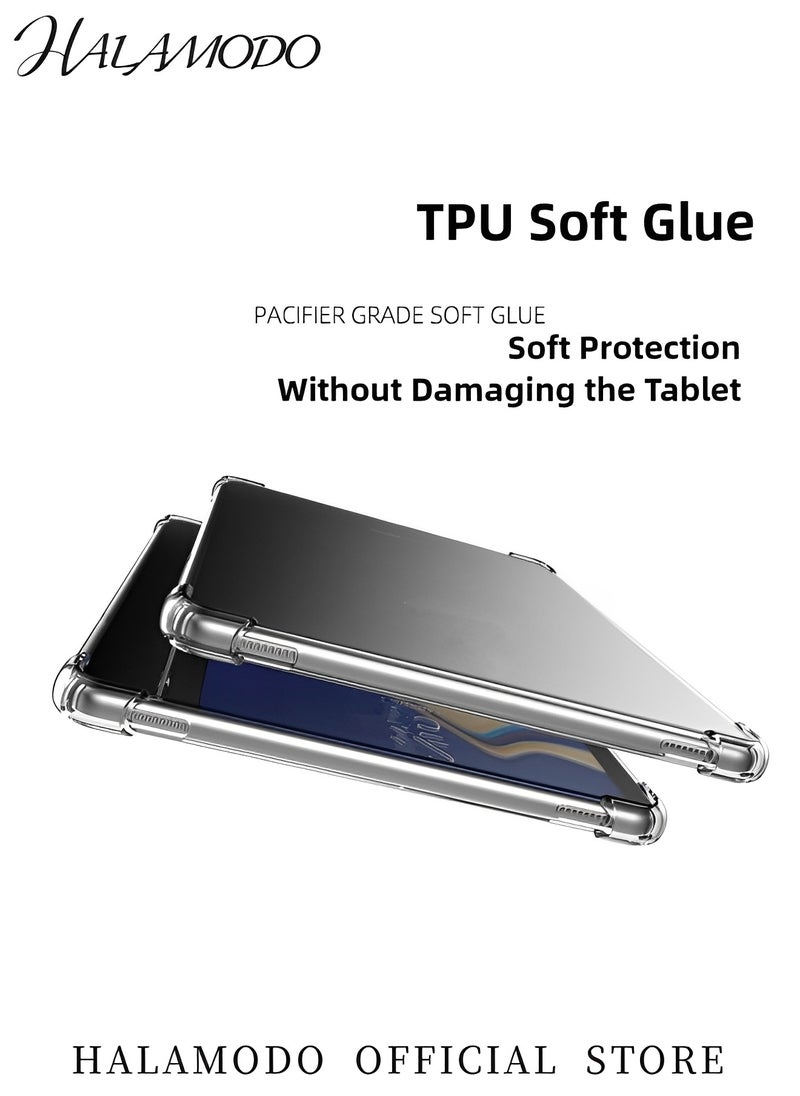 Generic - Tablet Protective Case Compatible with Samsung Galaxy Tab A 8.0 (2019) Ultra Slim TPU Soft Back Shell Transparent Cover Frosted Clear Tablet Case - Image 1