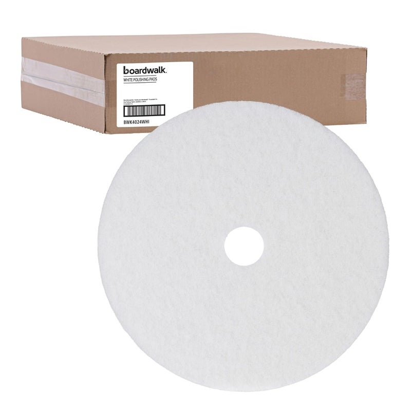 boardwalk Boardwalk BWK4024WHI 24 in Polishing Floor Pads  White 5Carton  - Image 5