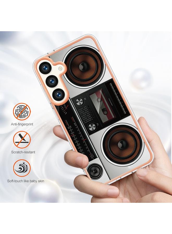 S-TOP Case For Samsung Galaxy S24+ 5G Electroplating Marble Dual-side IMD Phone Case - Image 4