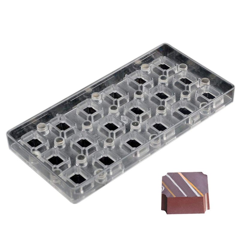 Chocolate Transfer Sheet Mold Polycarbonate Chocolate Mold DIY Handmade Chocolate Magnetic Chocolate Mold Candy Mould Oblong Shaped 19326