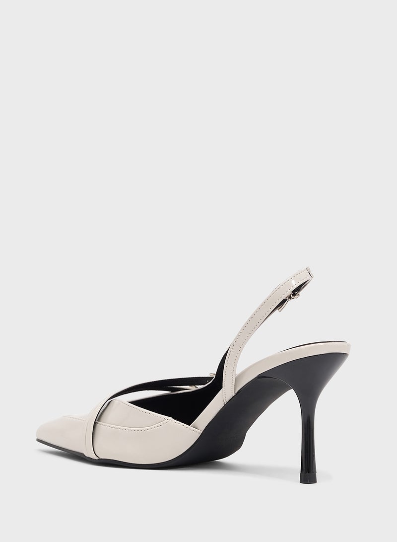 ايلا حذاء بكعب عالٍ بحزام خلفي - Image 3