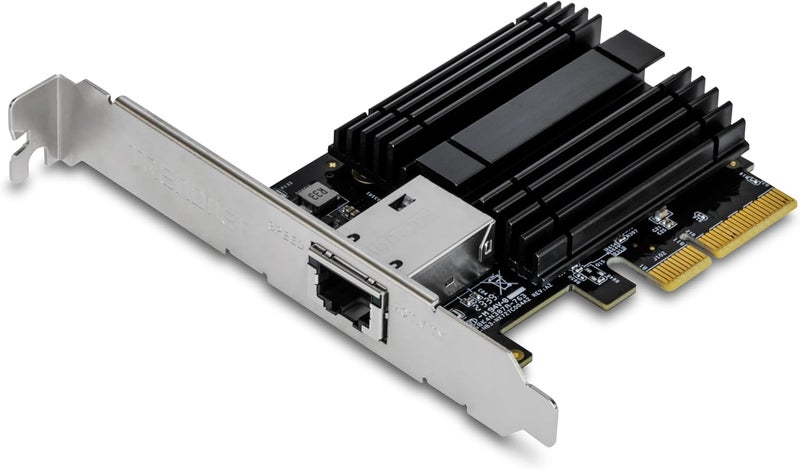 Trendnet 10G PCIe Network Adapter, TEG-10GECTX, Convert a PCI Express Slot Into a 10 Gigabit Ethernet Port, 802.1Q VLAN Tagging, Windows and Windows Server Support - Image 1