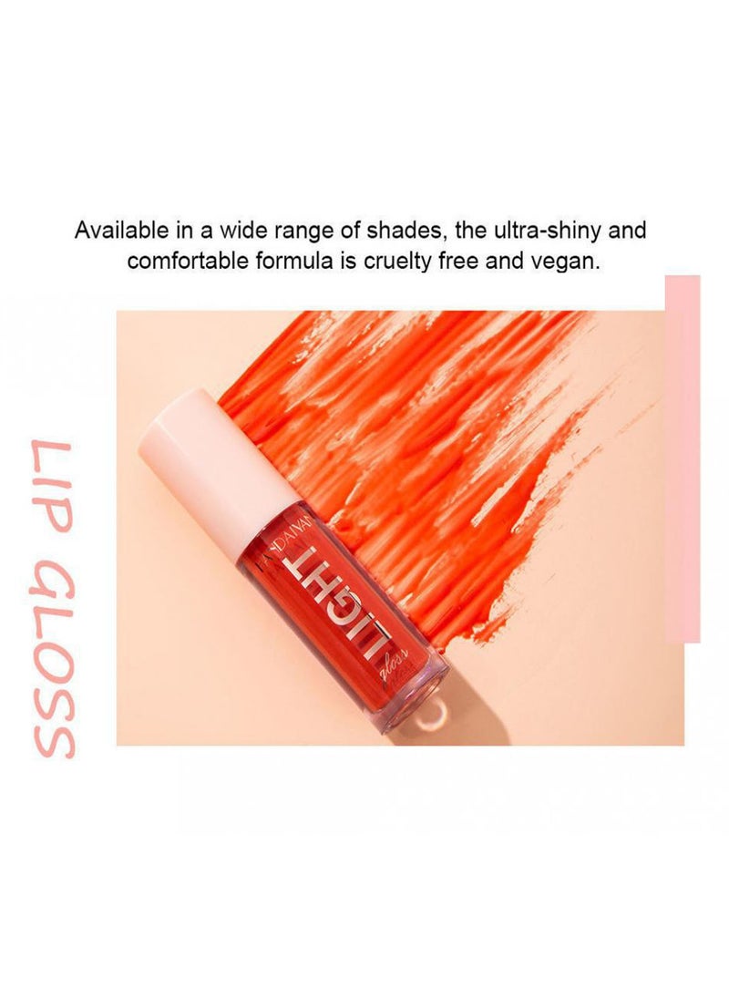 Handaiyan Lip Gloss Jelly Hydrating Moisturizing Long Lasting High Glossy Light Stain Super Shiny Balm Oil Tinted Treatment Lips Glow Glass Shine Makeup Color Bright Lifter Lip Care For Women Girls  - Image 4