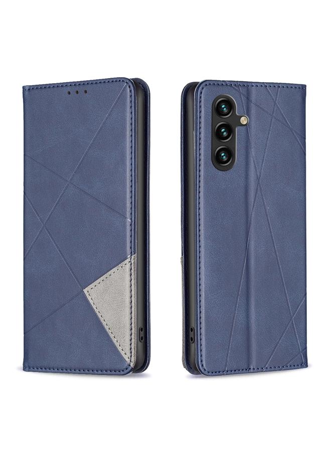 إيروريكس جراب لهاتف Samsung Galaxy A35 جراب هاتف جلدي مغناطيسي بنقشة المعين - Image 1