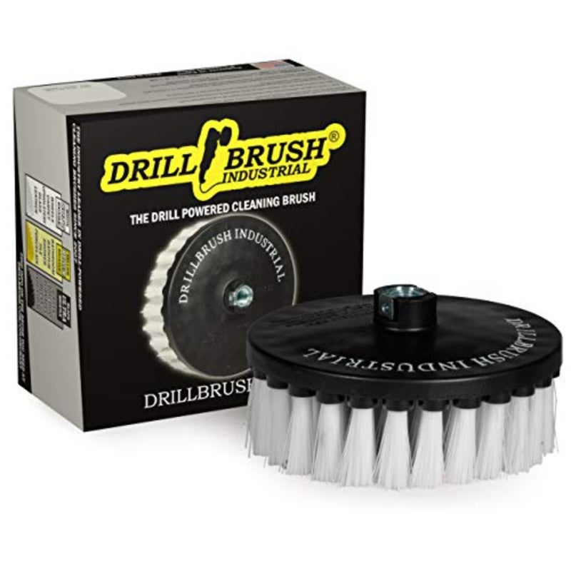 Rug - Carpet Cleaner - Stain Remover - Scrub Brush - 7in - Soft White - 7/9 inch - Variable Speed Polisher - 5/8 x 11 Threaded Hub - Wood - Furniture - Upholstery - Leather Cleaner - Floor Scrubber - Image 1