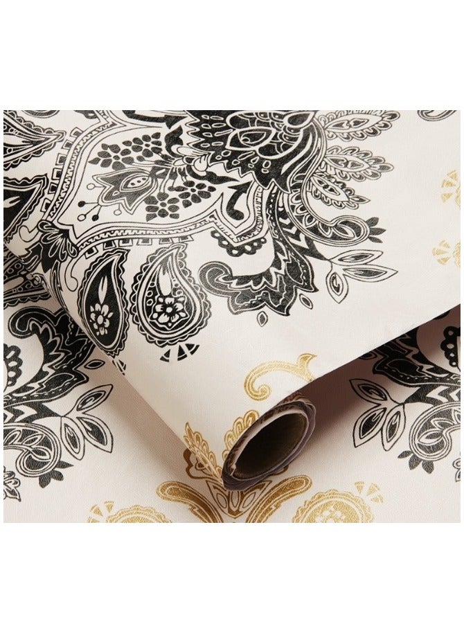 Anna 45cm x 10m Self-Adhesive Waterproof PVC Decorative Wall Stickers - Image 1