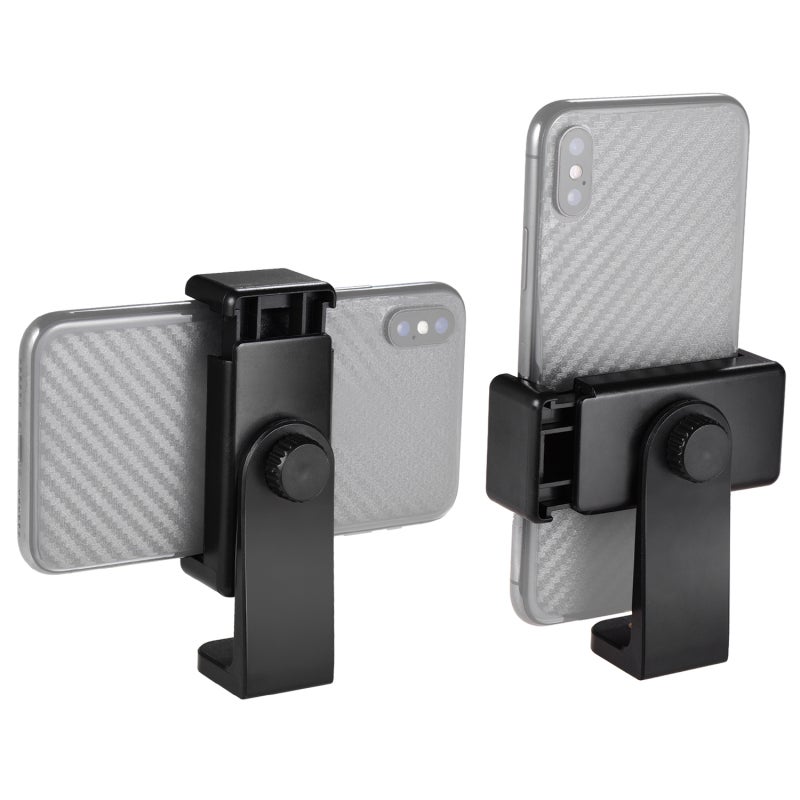 Phone Holder 5.8-8.5cm Clamping Range 360°Rotatable Multi-angle Use Smartphone Tripod Mount - Universal 1/4 Quick Mounting Detachable Phone Clamp for Tripod, Monopod or Selfie Stick - Image 2