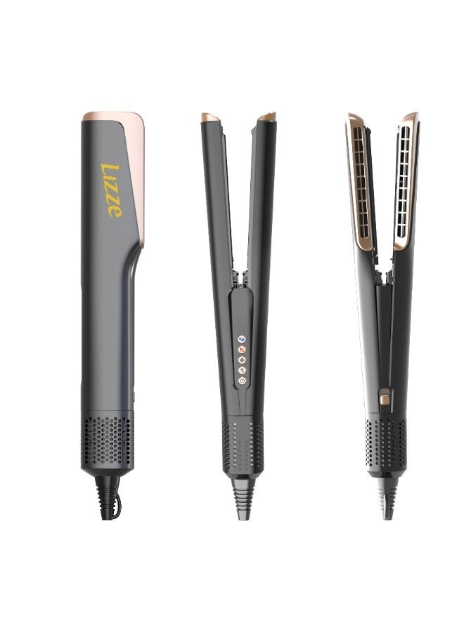 ليز فخامة الأداء والتصميم في جهاز واحدارتقي بتجربة العناية بشعرك مع جهاز LIZZE AirStyler Dryer & Straightener بإصداره المحدود Amber Silk، المصمم ليجمع بين التجفيف والتمليس في خطوة واحدة، ليمنحك مظهراً ناعماً ومشرقاً في وقت أقل - Image 1