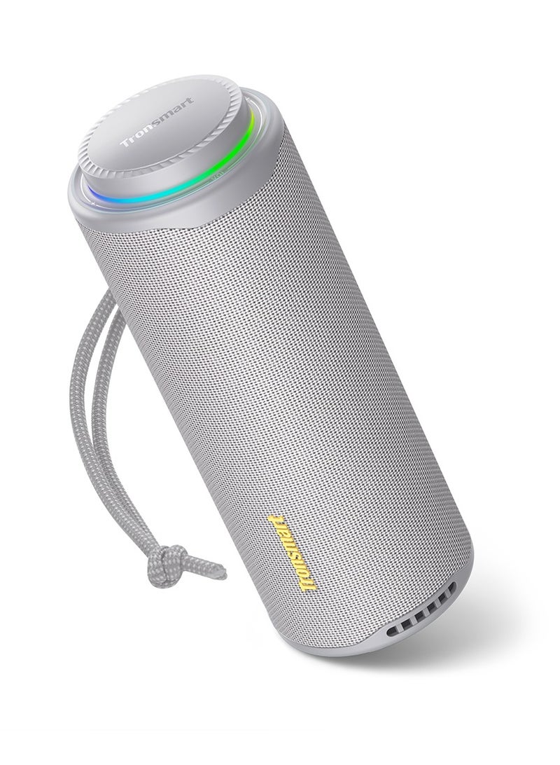 ترونسمارت مكبر صوت ترونسمارت T8 محمول للاستخدام الخارجي بتقنية البلوتوث، صوت أقوى وأكثر وضوحًا بقوة 40 واط، صوت بزاوية 360 درجة، صوت 2.1 قناة، IPX7، صوت وأضواء مخصصة، حبل تعليق محمول (رمادي)مكبر صوت ترونسمارت T8 محمول للاستخدام الخارجي بتقنية البلوتوث، صوت أقوى وأكثر وضوحًا بقوة 40 واط، صوت بزاوية 360 درجة، صوت 2.1 قناة، IPX7، صوت وأضواء مخصصة، حبل تعليق محمول (رمادي) - Image 1