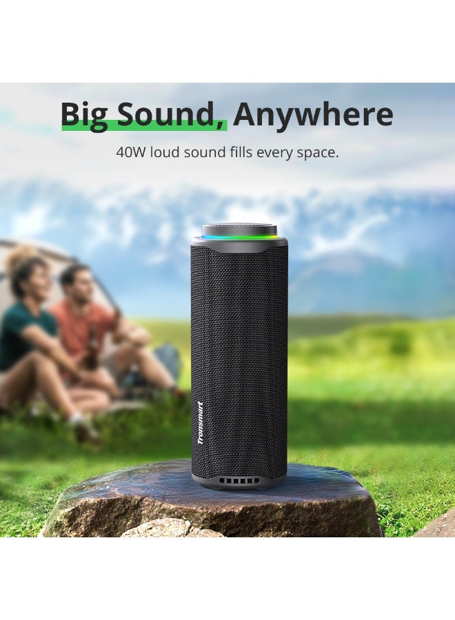 ترونسمارت مكبر صوت ترونسمارت T8 محمول للاستخدام الخارجي بتقنية البلوتوث، صوت أقوى وأكثر وضوحًا بقوة 40 واط، صوت بزاوية 360 درجة، صوت 2.1 قناة، IPX7، صوت وأضواء مخصصة، حبل تعليق محمول (رمادي)مكبر صوت ترونسمارت T8 محمول للاستخدام الخارجي بتقنية البلوتوث، صوت أقوى وأكثر وضوحًا بقوة 40 واط، صوت بزاوية 360 درجة، صوت 2.1 قناة، IPX7، صوت وأضواء مخصصة، حبل تعليق محمول (رمادي) - Image 5