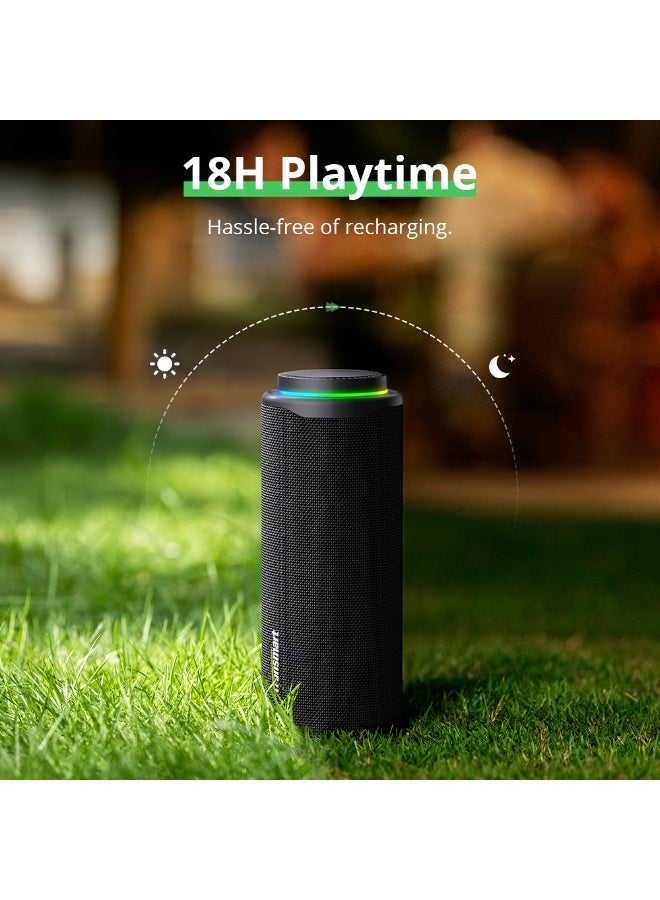 ترونسمارت مكبر صوت ترونسمارت T8 محمول للاستخدام الخارجي بتقنية البلوتوث، صوت أقوى وأكثر وضوحًا بقوة 40 واط، صوت بزاوية 360 درجة، صوت 2.1 قناة، IPX7، صوت وأضواء مخصصة، حبل تعليق محمول (رمادي)مكبر صوت ترونسمارت T8 محمول للاستخدام الخارجي بتقنية البلوتوث، صوت أقوى وأكثر وضوحًا بقوة 40 واط، صوت بزاوية 360 درجة، صوت 2.1 قناة، IPX7، صوت وأضواء مخصصة، حبل تعليق محمول (رمادي) - Image 2