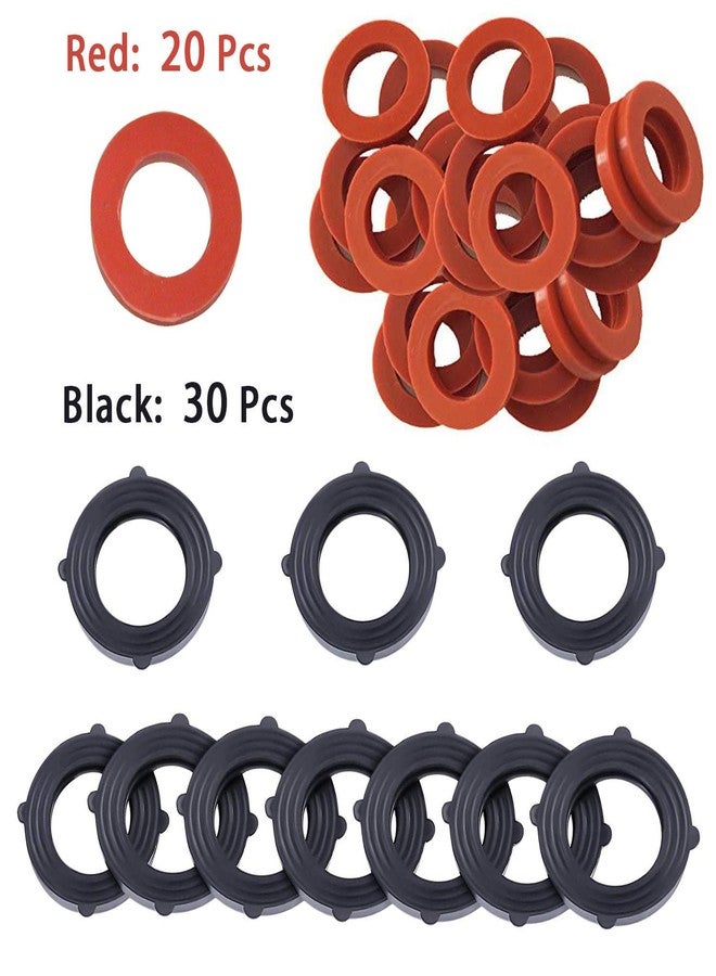 DSMY 50 Pack Garden Hose Washers, Fit All ¾” Standard Water Hose Washers and Faucet Fittings, Heavy Duty Rubber Washer Seals - Image 5
