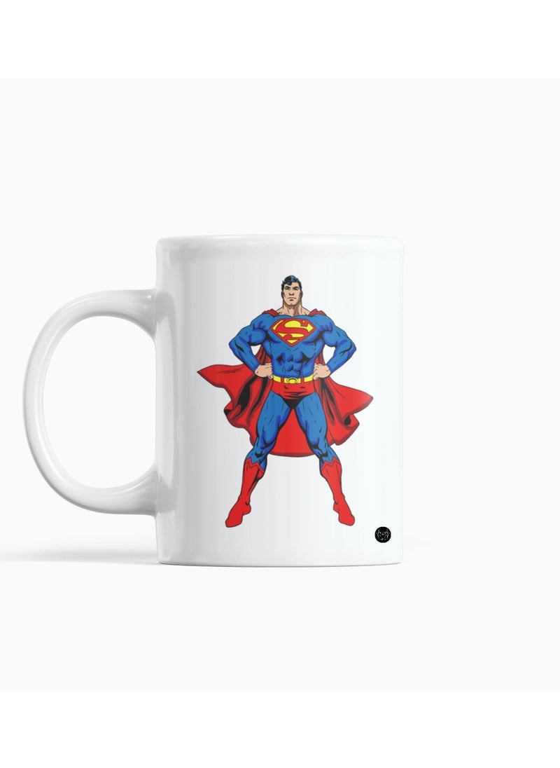 Reeman Design White mug with Superman design printed 