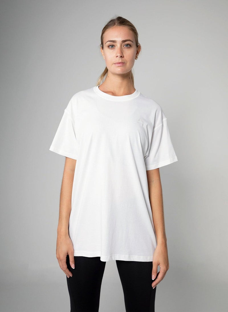 Aora Unisex Season Graphic T-shirt – V5 | Lightweight Sustainable Tee with Nature-Inspired Print for Everyday Motion & Mindful Living (White) - Image 1