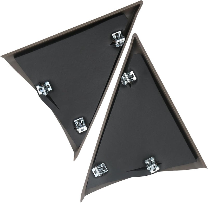 APPERFiT Front Door Panel Upper Trim Triangle Cover Tan/Cashmere Compatible with 2007-2013 Chevrolet Chevy Avalanche Silverado Suburban Tahoe, GMC Sierra Yukon General compatible practical design - Image 2