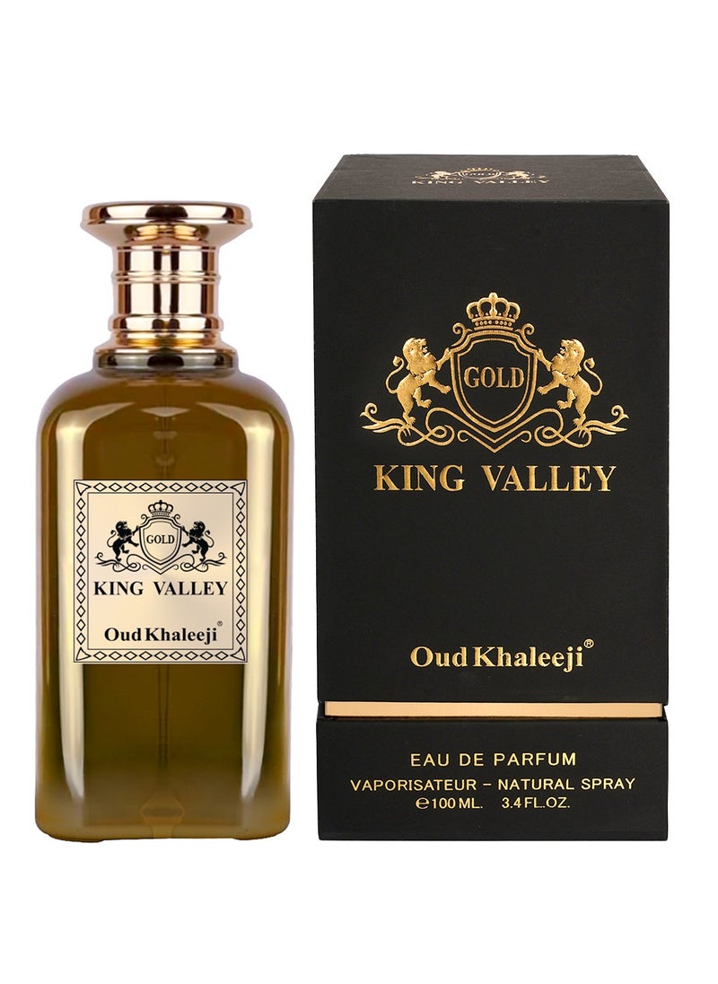 Oud Khaleeji - Oud Khaleeji KING Valley Gold EDP 100ML – Premium Unisex Perfume with Luxurious Notes - Image 1