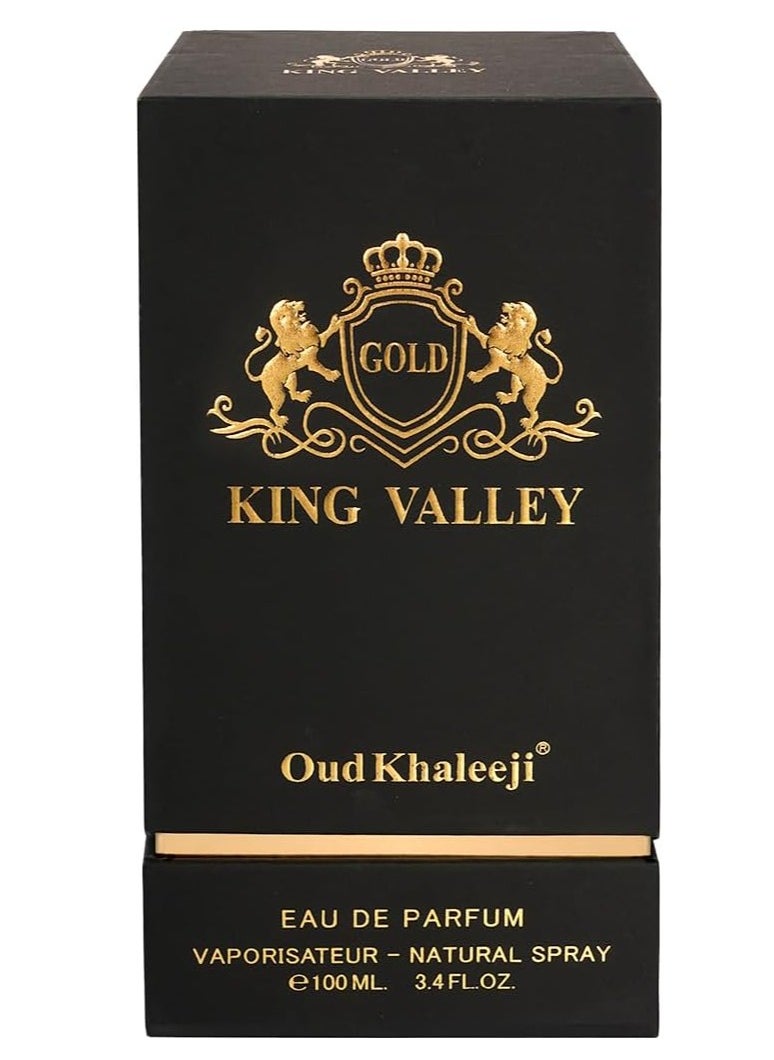 Oud Khaleeji - Oud Khaleeji KING Valley Gold EDP 100ML – Premium Unisex Perfume with Luxurious Notes - Image 1