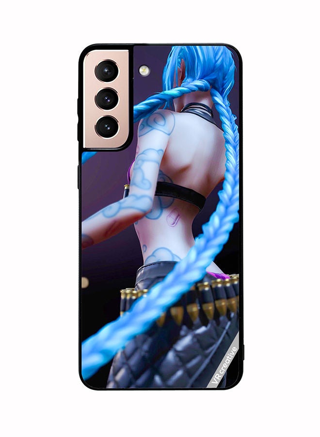 VR CREATIVE Protective Case Cover For Samsung Galaxy S21 Plus 5G Jinx League Of Legends Design Multicolour - Image 1