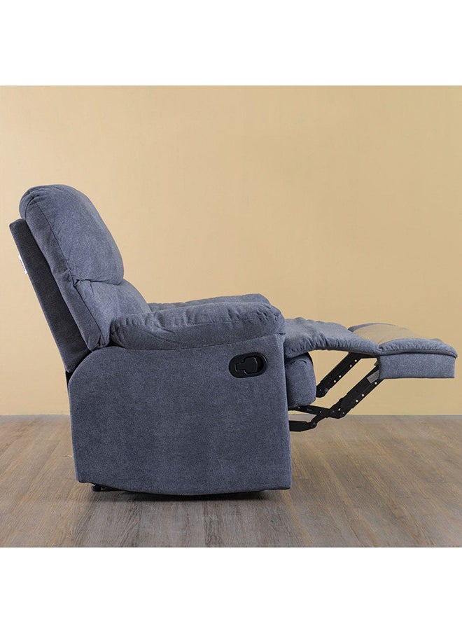 DANUBE HOME V2 Benedict 1 Seater Fabric Recliner Modern Design One Seat Relaxing Chair Living Room Furniture 90x97x102cm Dark Grey  - Image 2