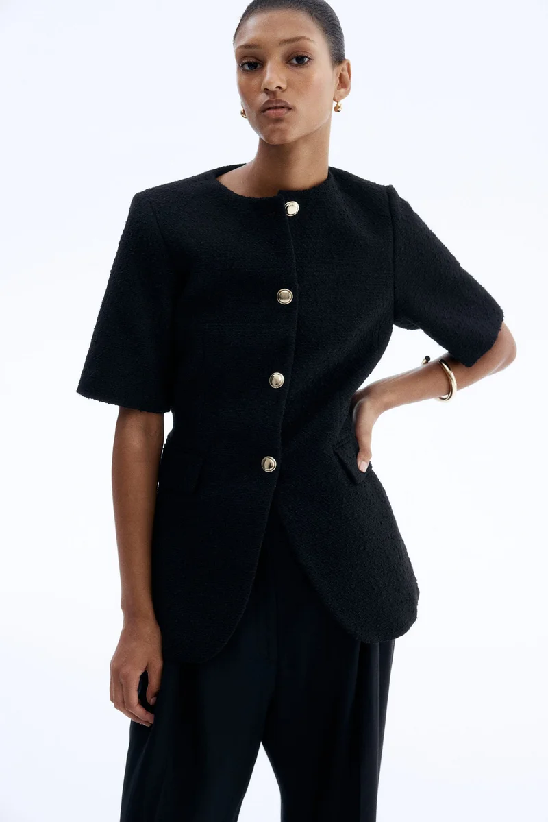 اتش اند ام بليزر من نسيج البوكليه