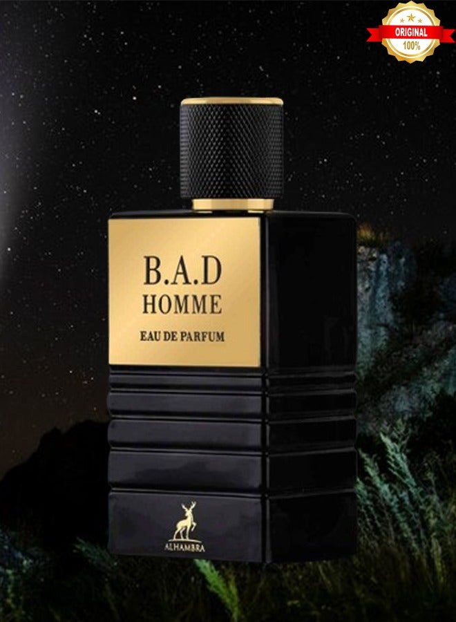 MAISON ALHAMBRA Bad Homme Perfume 100ml EDP - Image 2