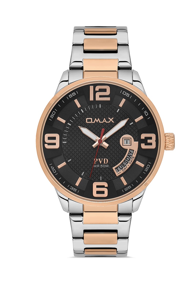 OMAX Men's Wrist-Watch | Analog | Stainless Steel Band | Elegant Design - Image 1
