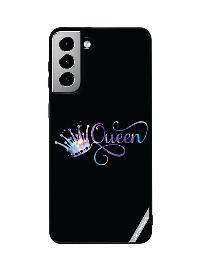 VR CREATIVE Protective Case Cover For Samsung Galaxy S21 FE 5G Queen Design Multicolour - Image 1