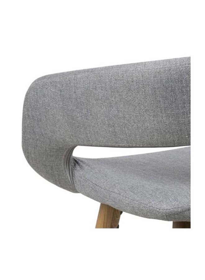 Woplek Gray Comfort Luxury Contemporary Leather Barchair  - Image 3