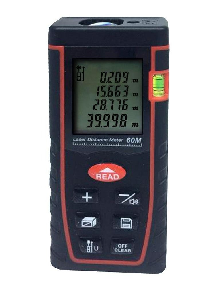 SNDWAY 60M Laser Distance Meter SW-TM60 – Digital Rangefinder with Dual Mode, Self-Locking, High Precision Measurement ±2mm, Backlit Display, Multifunctional Measuring Tape for Construction & DIY  - Image 1