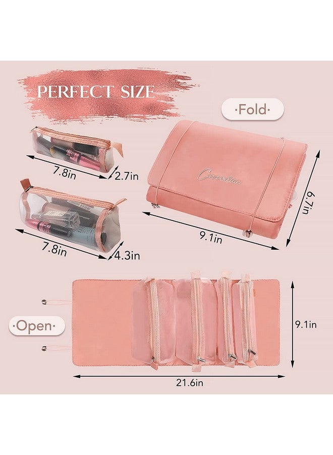 Vroxy Outdoor Travel Cosmetic Storage Bag || 4 in 1 Foldable Toiletry Bag || Organizer for Travel, Trips Detachable Cosmetic Storage Women Pouch (Pack of 1) - Image 2