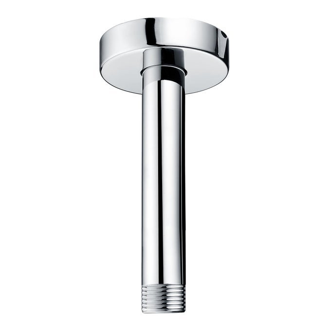 CEILING MOUNT SHOWER ARM 6 INCHES WATER OUTLET PJ0611 MADE OF STAINLESS STEEL STRAIGHT SHOWER ARM WITH GASKET FLANGE CHROME FINISH
