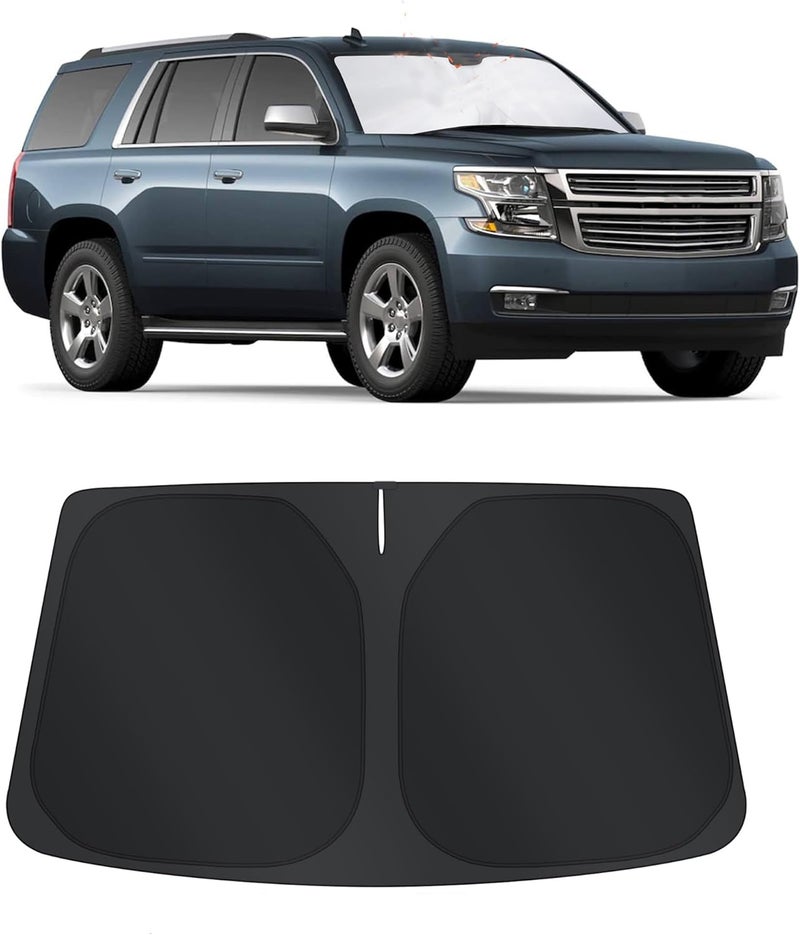 TINGLU Sun Shade for Chevrolet/Chevy Blazer 2019-2024 2025 2026 Accessories Windshield Sun Shade Window Shade UV Rays Protection Sun Visor Cover with Steering Wheel Sunshade Storage Bag - Image 1
