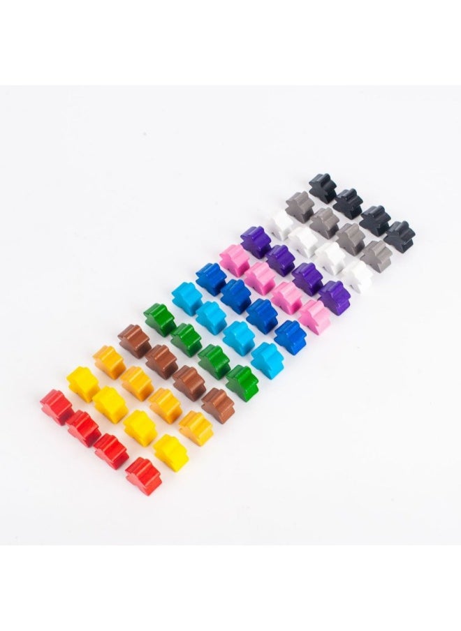 Generic - Mibao Human Nature Chess Multi-functional Children's Checkers Flying Chess Puzzle Desktop Parent-child Interactive Game Chess-Color:Sky Blue - Image 1