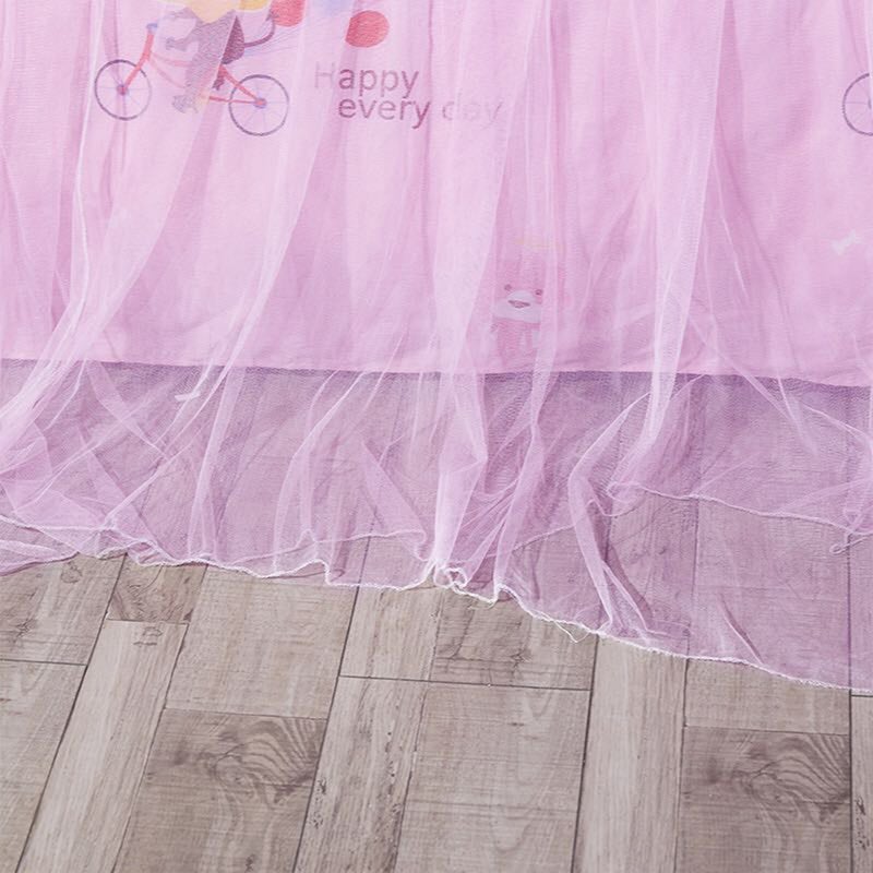 2 pcs Dome Lace Net Cartoon Lace Hanging Bed Canopy Bed Curtain for Home Hotel ( ) - Image 2