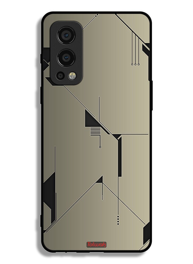 Tolwak OnePlus Nord 2 5G Protective Case Cover Minimalism Abstract Digital Art - Image 2