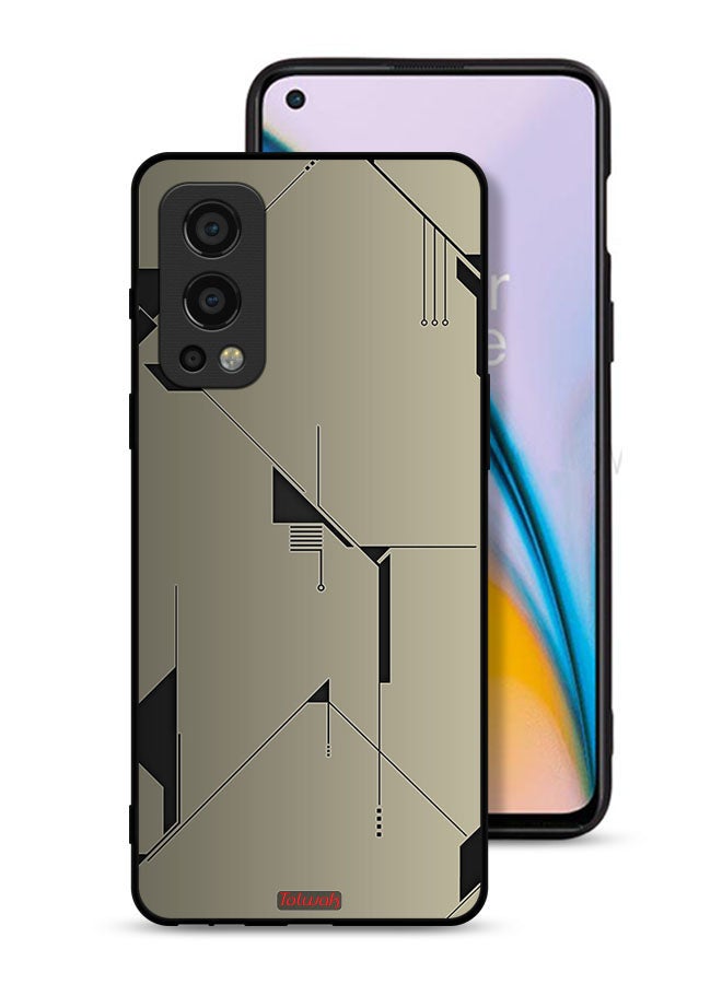 Tolwak OnePlus Nord 2 5G Protective Case Cover Minimalism Abstract Digital Art - Image 1