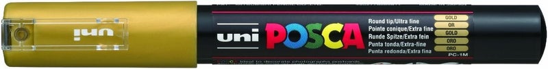 Uniball قلم تحديد يوني-بول بوسكا ذو رأس دقيق - ذهبي - Image 1