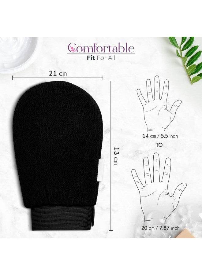 click2shop Double-Layered Exfoliating Body Glove for Smooth, Radiant Skin - Ideal for Dead Skin and Tan Removal (Black) - Image 5