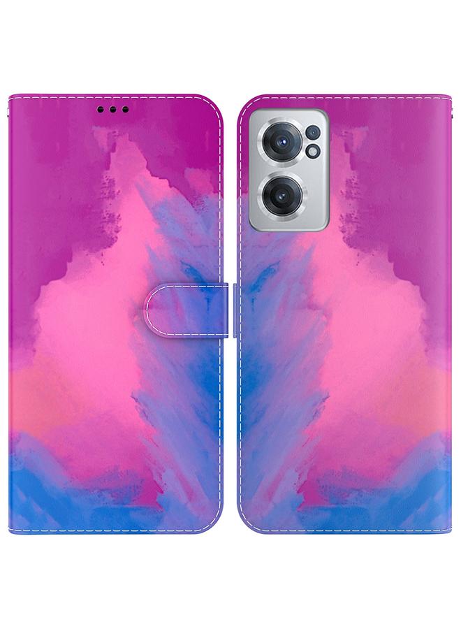 S-TOP Case For OnePlus Nord CE 2 5G Watercolor Pattern Horizontal Flip Leather Phone Case - Image 1