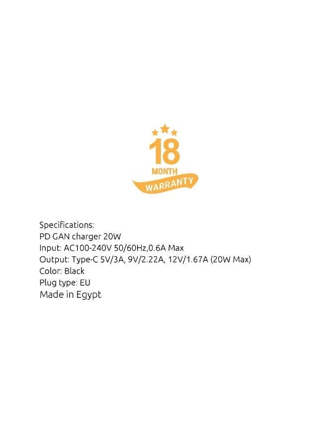 sia VoltBase 20w PD wall charger with type c port - Image 2
