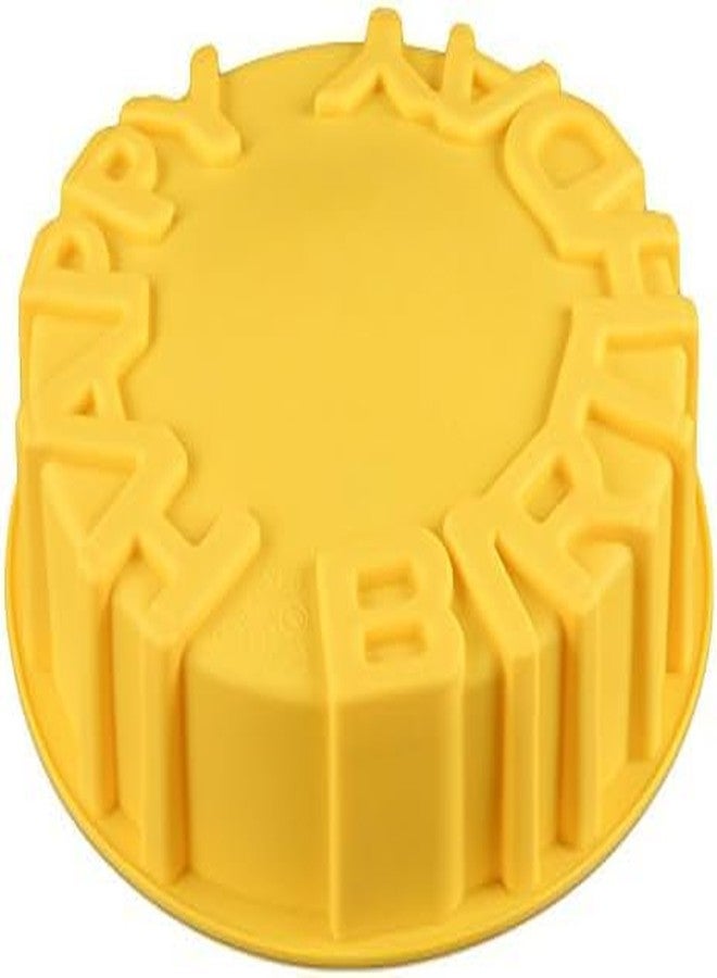 AUTOWRAP 7inch Happy Birthday Cake Pan Round Chocolate Breakable Surprise Gift Making Silicone Mold,Happy Birthday Cake Mold Silicone Baking Molds Party Cake Bakeware - Image 4