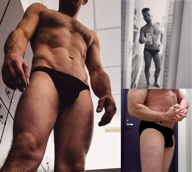 Avidlove Men Underwear Micromodal Bikinis 4 Pack Briefs Black Medium - Image 3