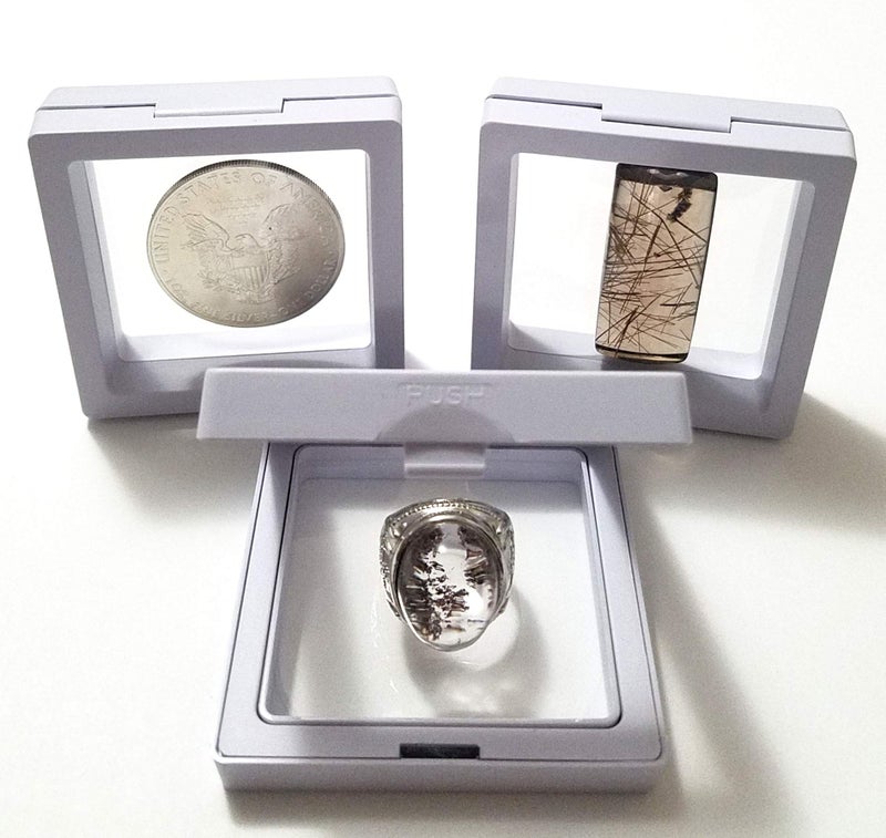 مجموعة JM من 3 قطع إطار عرض عائم شفاف